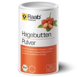 Raab Vitalfood Raab Vitalfood? Bio Hagebutten Pulver (500 g) - Premium-Sorte AP-4? Hagebutte aus dem Sden von Chile, mit natrlichem Vitamin C fr eine normale Kollagenbildung & Knorpelfunktion, ohne Zus?tze