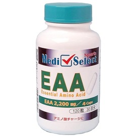 Medi Select Sports EAA Essential Amino Acid Mix Capsules 120 capsules, 4 capsules, 2 200mg of essential amino acids, 1 piece, 1g / 메디 셀렉트 스포츠 EAA 필수 아미노산 믹스 캡슐 120알 4마리로 필수 아미노산 2 200mg, 1개, 1g