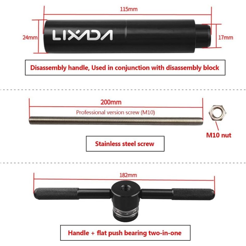 Lixada Bicycle Bearing Press Kit Bike Bottom Bracket Install and