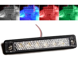 Wave One Marine 8" LED RGBW Surface Mount Courtesy Internal Driver Mount Boat Light | RV Accent | Interior Exterior Deck Transom Cockpit T Top | Waterproof IP67