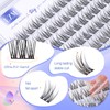 LZM Individual Eyelashes C Curl Fake Lashes 10-13 mm False
