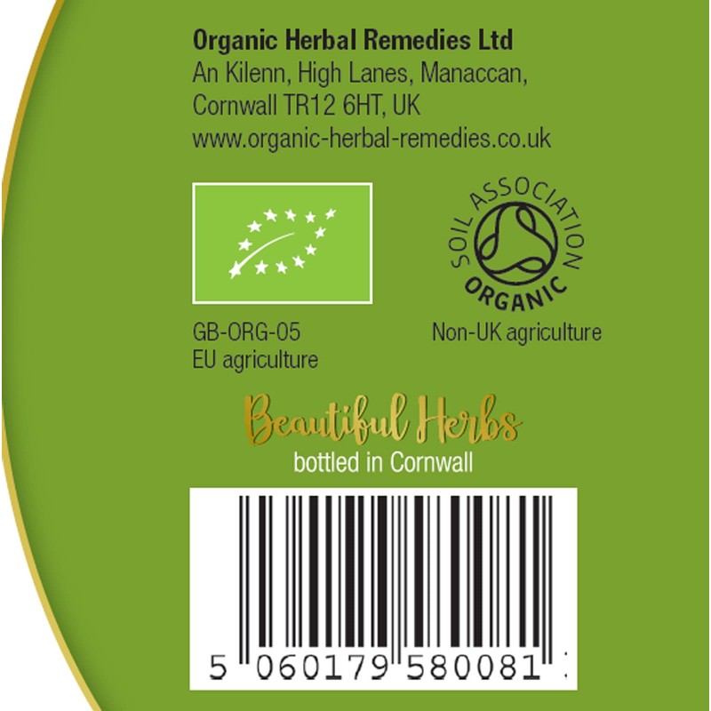 Organic Herbal Remedies 100 ml Chamomile Tincture