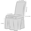 XMNTG Set of 2 Dining Room Chair Slipcovers 1-Piece Stretch