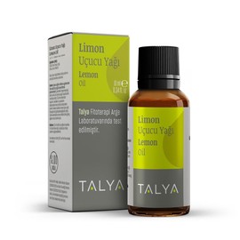 Talya%100 Saf Limon Uçucu Yağı 10 ml - Cilt Bakımı - Taze ve Enerjik Koku - Difüzör İçin Aromaterapi Yağı
