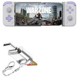 BoxWave Adapter Compatible with GameSir X2s - Micro SD Card miniReader, USB Type-C OTG Reader USB3.0 Adapter Keychain - Metallic Silver