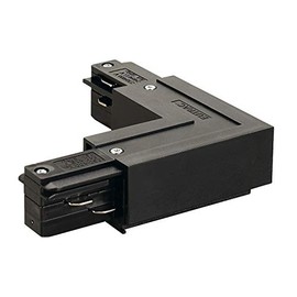 SLV L-Connector for EUTRAC High-Voltage 3-Phase Mounting Rail, Black