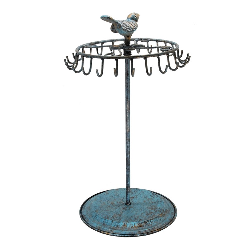 Golden Turquoise Bird Rotating Necklace Holder Bracelet Stand/Jewelry Organizer/Jewelry Tree