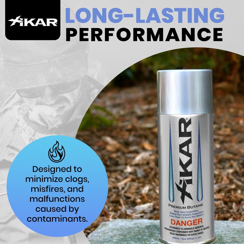 XIKAR PUROFINE Premium Butane Fuel Refill (400ml) 0 Impurities -