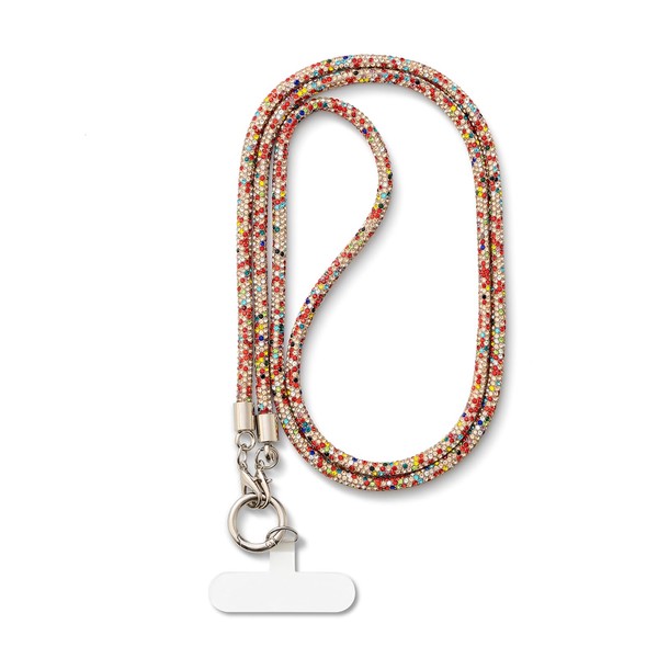 AOKSUNOVA Mobile Phone Chain, Universal Glitter Lanyard, Long Mobile Phone