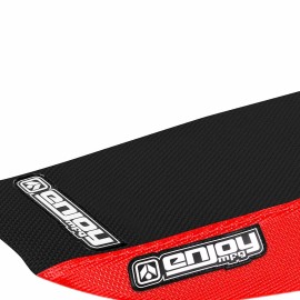 Enjoy MFG 2004-2012 HONDA CRF 80 SEAT COVER by Enjoy MFG RED & BLACK GRIPPER #138