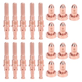 10 Pcs Plasma Cutting Electrode Nozzle Tip for SL60, SL100, 60A 9-8215 9-8210 Plasma Cutting Consumable Kit, Plasma Cutting Torch Consumables Replacement, Plasma Electrode Tip Kit