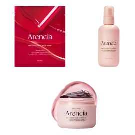 Kit Arencia: Red Smoothie Serum 50g + Red Smoothie Lotion 200ml + Red Collagen Jello Mask 4x25g