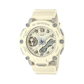 Casio G-Shock Analog-Digital World Time Watch, white, Strap