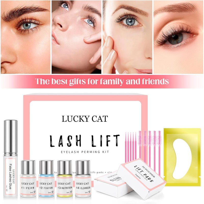 Weixinbuy Eyelash Lifting Set, Starter Kit, Eyelash Perming Kit, Lash