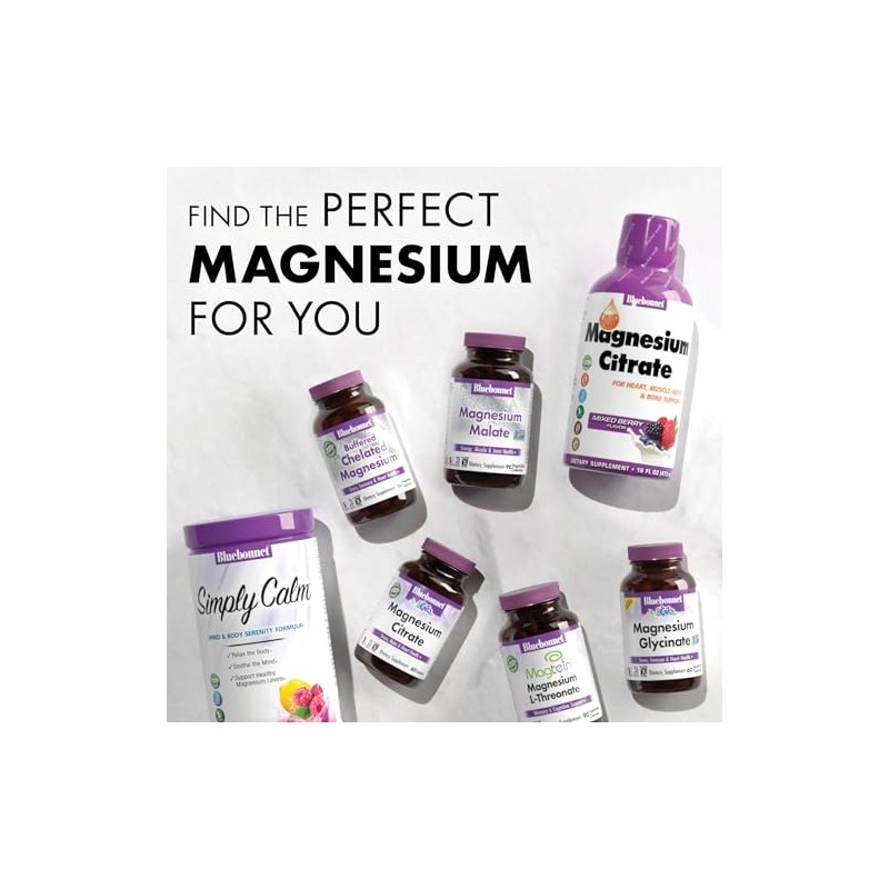 Bluebonnet Nutrition - L-treonato de magnesio, para función cognitiva y
