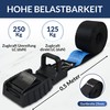 Lashing Straps with Clamping Lock and Rubber Protector for Quick