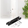 Sliding Door Lock Black Copper Zinc Alloy Lock Furniture Hardware