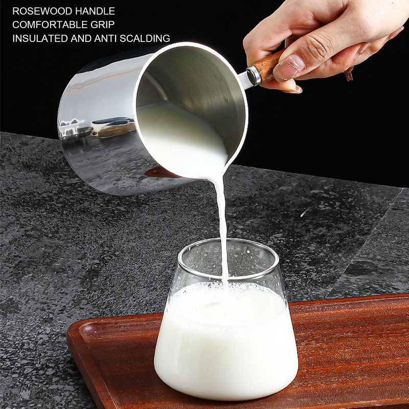 450ML Stainless Steel Butter Warmer Mini Butter Coffee Milk Pot