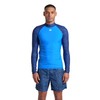 ARENA Men's Vest L/S Allover Rash Guard Shirt, Blue China-navy