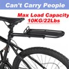Rear Bike Rack, Aluminum Alloy Bicycle Luggage Cargo Rack, Retractable