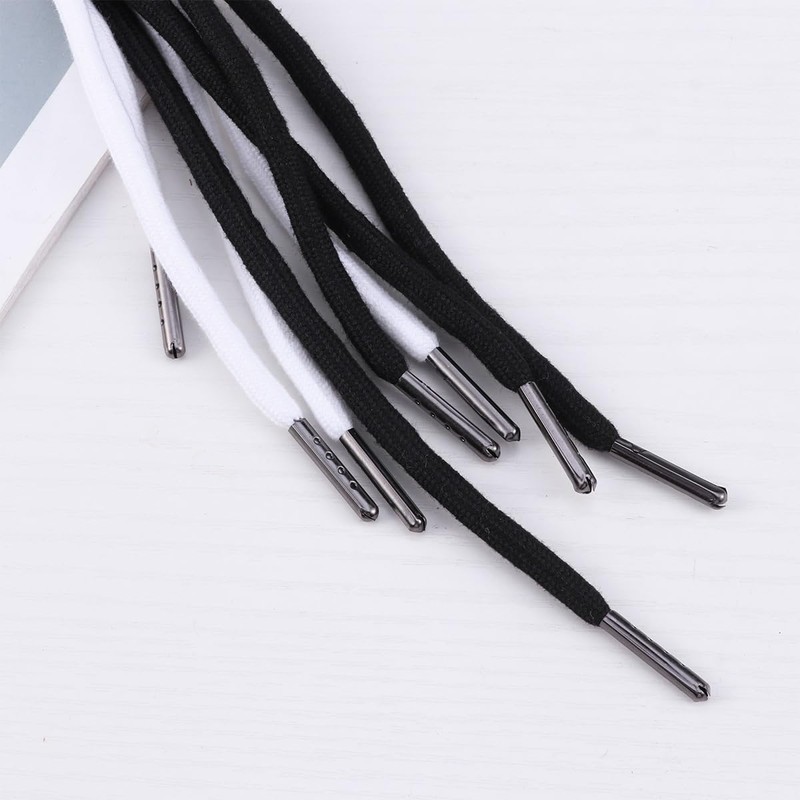 Metal Head Polyester Cotton Drawstring Cord for Hoodies, Sweatpants, Shorts,