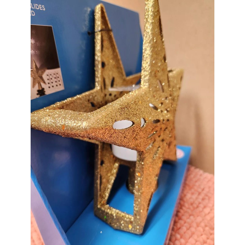 Holiday Time Projection LED Tree Topper w/ 6 Projection Slides