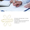 Flower Shaped Metal Paper Clips with Arrowhead Design, Lightweight Portable