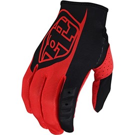 Troy Lee Designs Motocross Motorcycle Dirt Bike Racing Mountain Bicycle Riding Gloves, Youth Girls & Boys GP Glove (Red, Small)