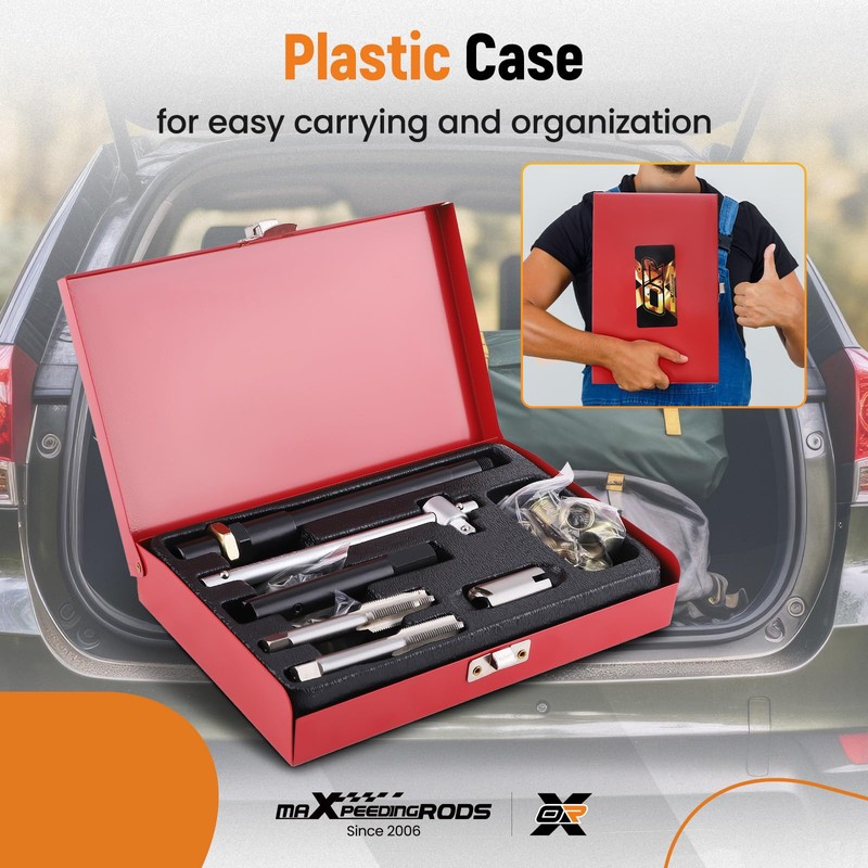 maXpeedingrods Spark Plug Thread Repair Kit, M14 x 1.25 Taps