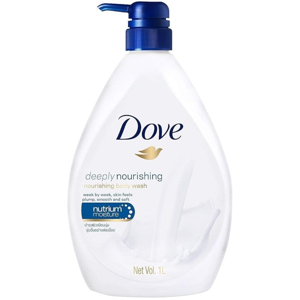 Dove Body Wash 33.8Oz W/Pump Deeply Nourishing Pack (Deeply Nourishing,