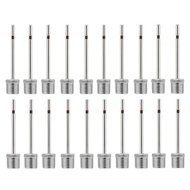 Forevat Pack of 20 Ball Pump Inflation Needles, Stainless Steel Ball Pump, Needle for Ball Pump, Football Pump with Needle, for Footballs, Basketballs, Volleyballs and All Other Sports Balls