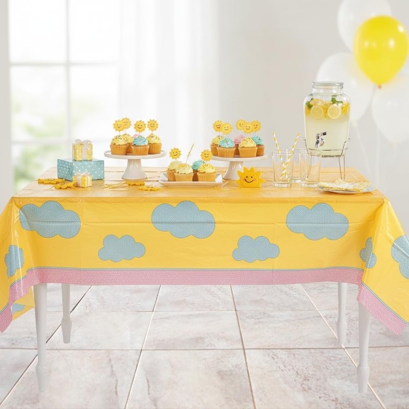 Fun Express You are My Sunshine Plastic Tablecloth - Party