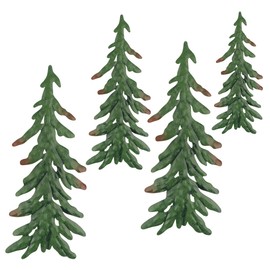 Kikone 4 PCS Metal Pine Wall Decoration Metal Pine Tree Outdoor Wall Decorations for Bedroom Living Room Bathroom Office