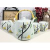 Ebros Gift Japanese Design Yellow Cherry Blossom Sakura Blossoms Ceramic