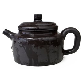 Teapot 200ml Chinese Yixing Clay Zisha Real Black Pot Loose Tea
