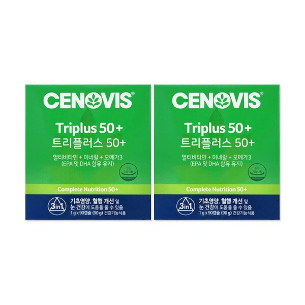 Senobis Triple Plus 50+ 1g 90 Capsules (2ea/mj) / 세노비스