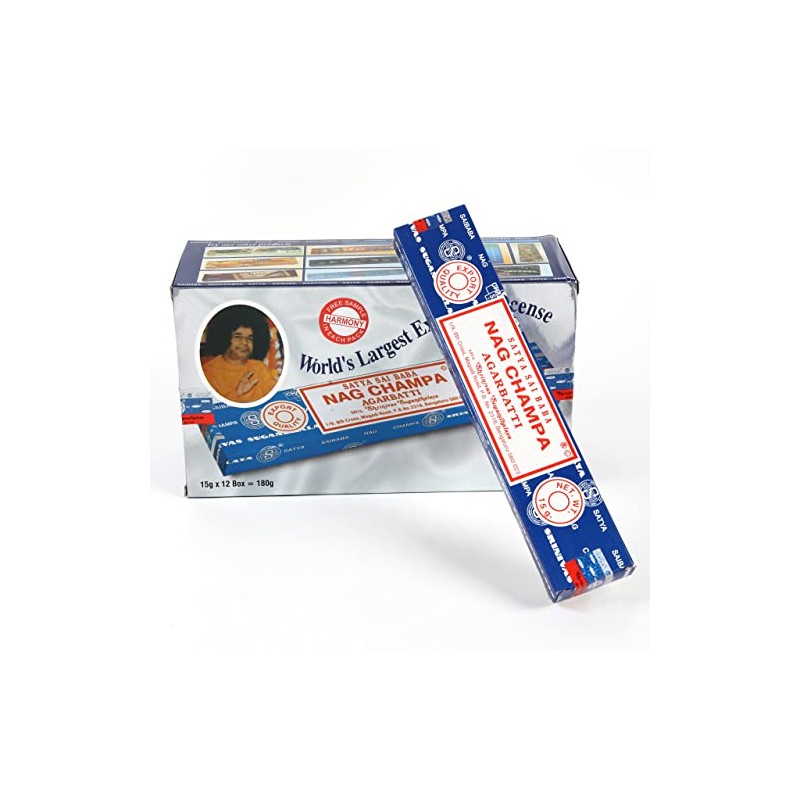 Saiba Nag Champa Incense 0.5 oz (15 g) (Set of