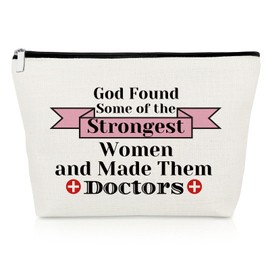 Christian Doctor Gifts Makeup Bag Religious Gifts for Doctor Appreciation Gift Medical Doctor Gifts Inspirational Gift for Nurse Doctor Graduation Gifts Christmas Birthday Gift Travel Cosmetic Pouch