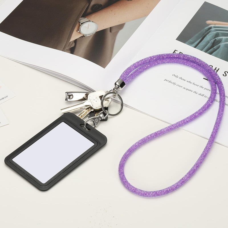 PATIKIL Rhinestone Lanyard for Keys Bling Lanyard for ID Badge