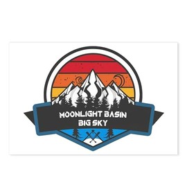 CafePress Moonlight Basin Big Sky Montana Postcards (Package of 8), 6"x4" Printed Note Card