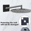 PEOVLVN 2 Pcs Plumbing Cover Plates, Square Shower Arm Flange