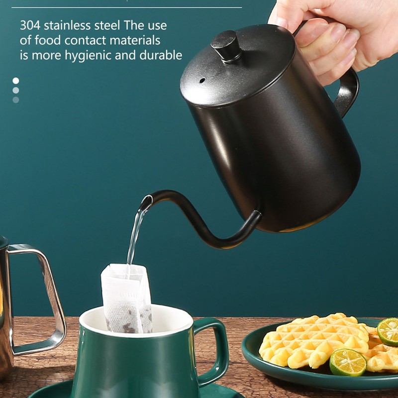 Small Pour Over Coffee Kettle Stainless Steel Precisely Control Coffee