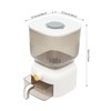 HAPPCUCOE 13.23Lbs Rice Dispenser,Large Sealed Grain Storage Container with Measuring