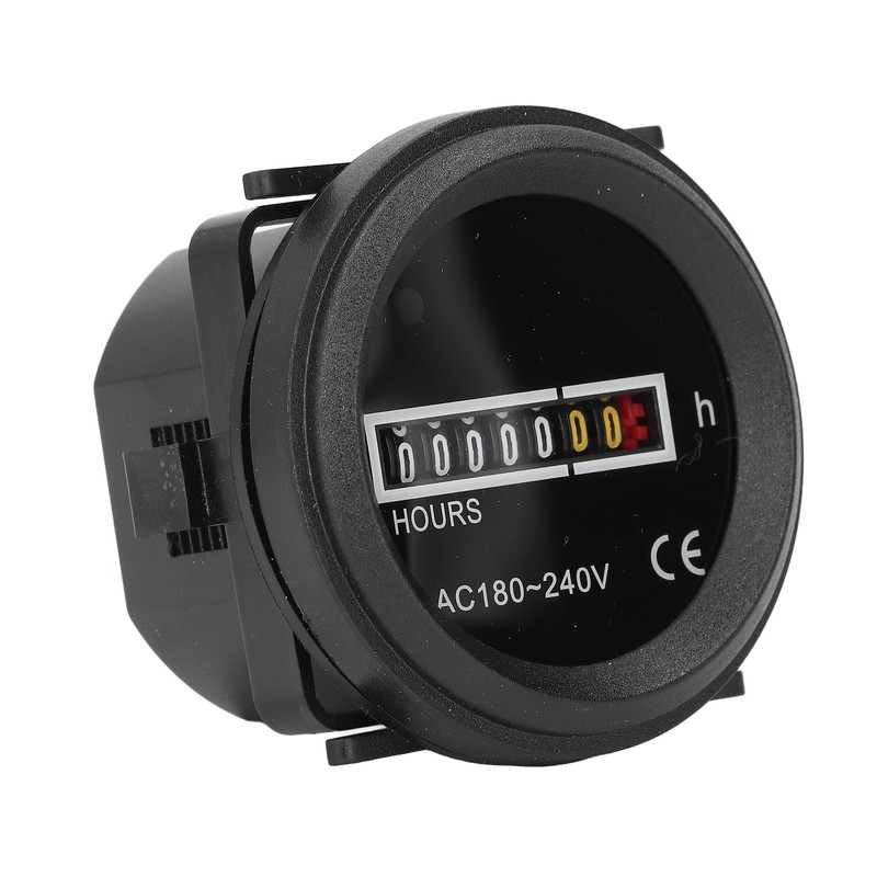 Round Hour Meter PC High Accuracy Quartz Mechanical Hour Meter