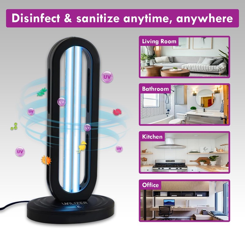 UVILIZER Tower - UV Light Sanitizer & Ultraviolet Lamp with