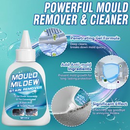 Bondtech HomeMold Stain Remover Gel, 8 Fl Oz Heavy Duty Stain Cleaner for Washing Machine Seal, All-Purpose Cleaning for Bathroom, Grout, Shower, Kitchen, Wall (8 Fl Oz (Pack of 1))