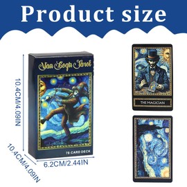 JAWUZ Tarot Cards, Tarot Cards for Beginners - Van Gogh Sunflowers