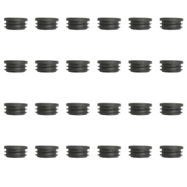 40MM Round Plastic Plugs,Round Plastic End Caps in 24pcs,Chair Leg Pipe Tube Insert Blanking Cover,End Cover Caps for Furniture,Tables,Chairs