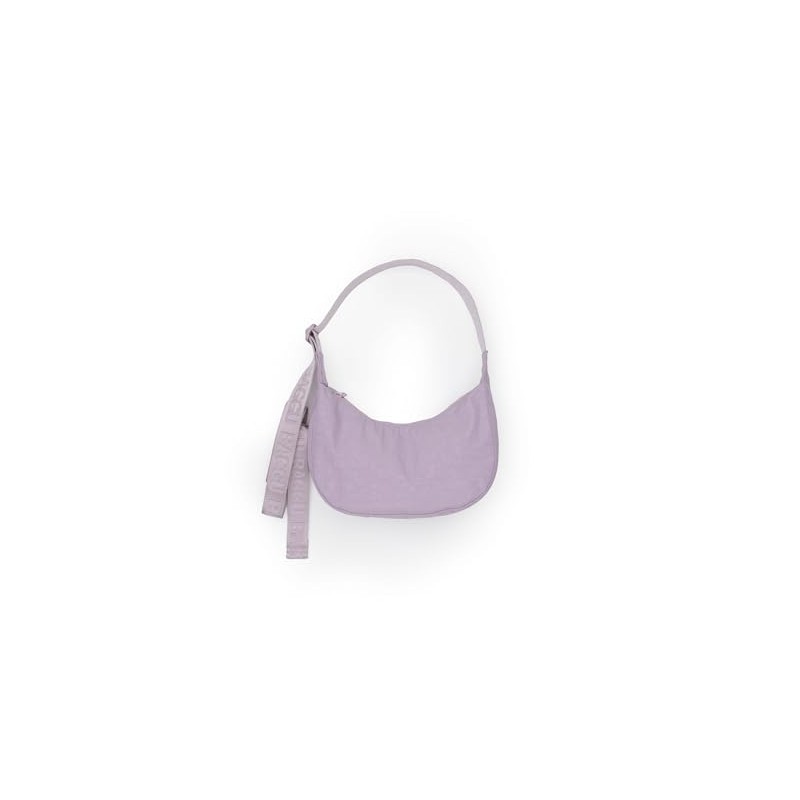 BAGGU Small Nylon Crescent Bag - Dusty Pink
