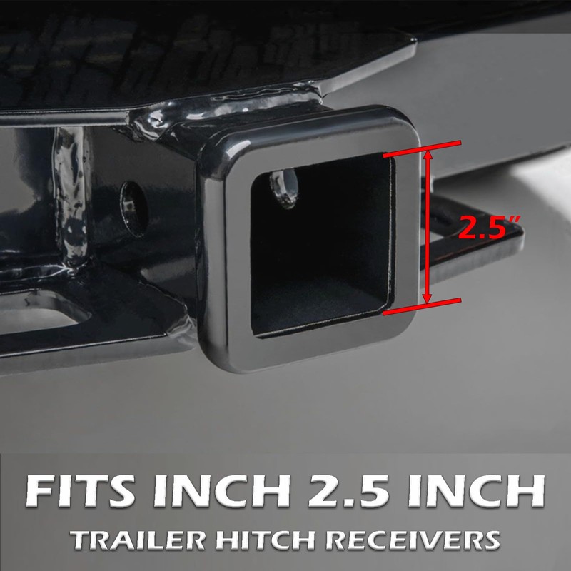 2.5 Inch American Flag Trailer Hitch Cover Plug with 5/8-Inch